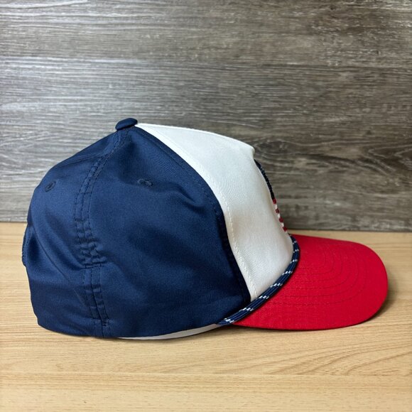 Puma Hat Cap Snap Back Blue Performance Pars & Stripes Golf Golfing Adjustable - Picture 6 of 10